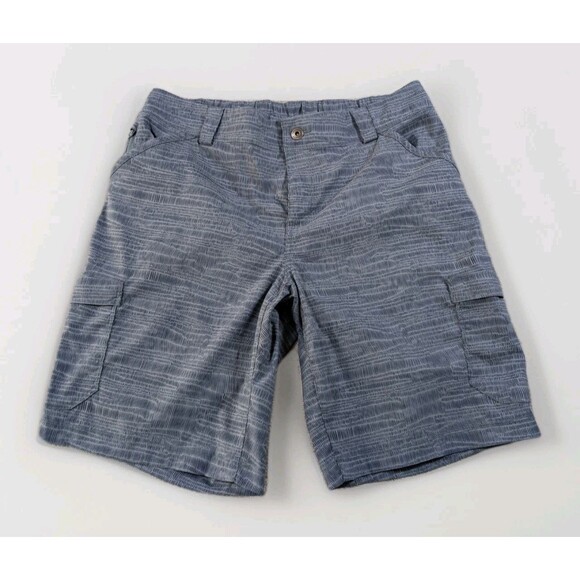 Duluth Trading Co Pants - Duluth Trading Dry On The Fly Cargo Shorts Womens 12 Blue Nylon Hiking Comfort